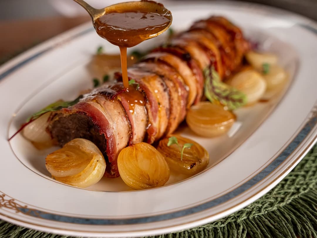 Filé mignon com bacon